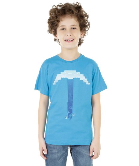 Camiseta-Minecraft-Azul-Claro-8326272-Azul_Claro_1