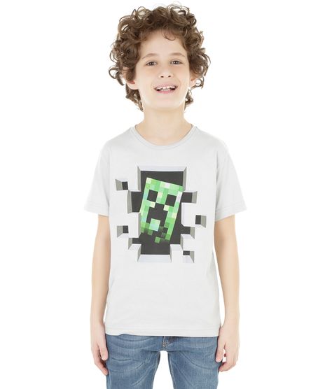 Camiseta-Minecraft-Cinza-Claro-8326264-Cinza_Claro_1
