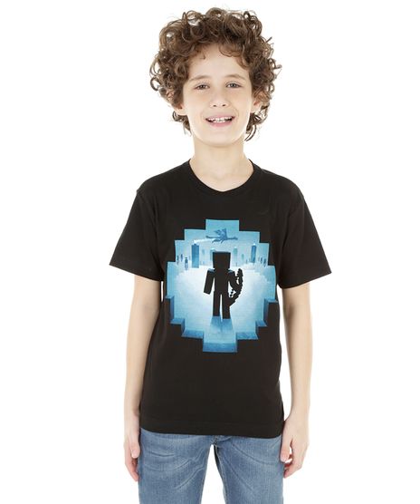 Camiseta-Minecraft-Preta-8335955-Preto_1