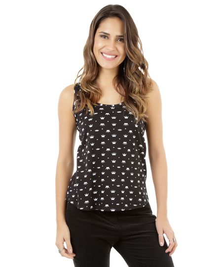 Regata-Estampada-de-Coroas-Preta-8321773-Preto_1 Regata-Estampada-de-Coroas-Preta-8321773-Preto_1