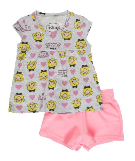 Conjunto-de-Blusa---Short-Alice-no-Pais-das-Maravilhas-Cinza-Mescla-8323467-Cinza_Mescla_1