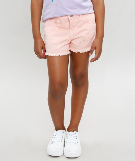 Short-Color-Infantil-com-Bordado-e-Barra-Dobrada-Coral-9320869-Coral_1
