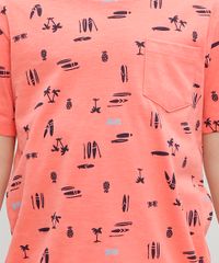 Camiseta-Infantil-Estampada-Surf-com-Bolso-e-Manga-Curta-Coral-9361195-Coral_4