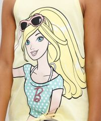 Regata-Infantil-Barbie-com-No-Decote-Redondo-Amarela-9327706-Amarelo_4