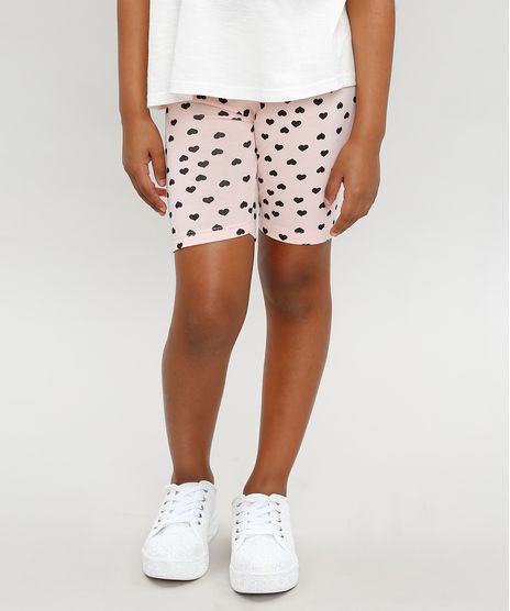 Bermuda-Ciclista-Infantil-Estampada-de-Coracoes-Rosa-Claro-9400433-Rosa_Claro_1