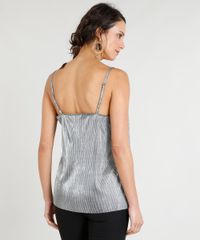 Regata-Feminina-Plissada-Metalizada-Alcas-Finas-Decote-Redondo-Prateada-9375104-Prateada_2