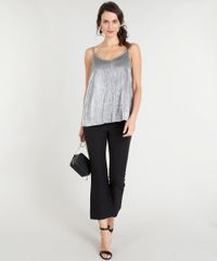 Regata-Feminina-Plissada-Metalizada-Alcas-Finas-Decote-Redondo-Prateada-9375104-Prateada_3