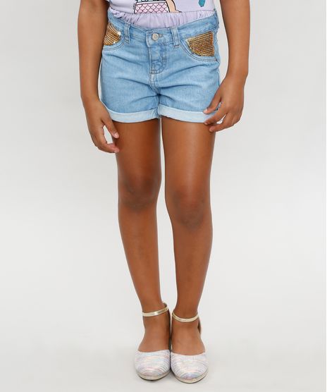 Short-Jeans-Infantil-com-Paetes-e-Barra-Dobrada-Azul-Claro-9358537-Azul_Claro_1