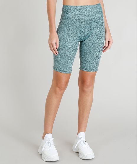 Bermuda-Feminina-Esportiva-Ace-Mescla-com-Protecao-UV-Verde-Claro-9355403-Verde_Claro_1