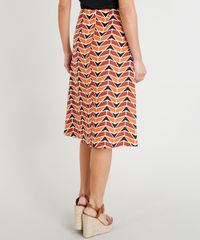 Saia-Midi-Feminina-Estampada-Geometrica-em-Linho-com-Amarracao-Laranja-9252333-Laranja_2