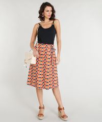 Saia-Midi-Feminina-Estampada-Geometrica-em-Linho-com-Amarracao-Laranja-9252333-Laranja_3