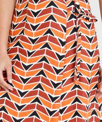 Saia-Midi-Feminina-Estampada-Geometrica-em-Linho-com-Amarracao-Laranja-9252333-Laranja_4