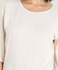 Blusa-Feminina-com-Lurex-Manga-Curta-Decote-Redondo-Bege-9355542-Bege_4 Blusa-Feminina-com-Lurex-Manga-Curta-Decote-Redondo-Bege-9355542-Bege_4