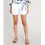 Short-de-Sarja-Feminino-Midi-com-Lenco-Estampado-Branco-9399471-Branco_1