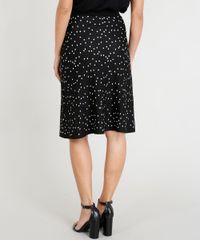 Saia-Midi-Feminina-em-Trico-Estampado-de-Poa-Preta-9420050-Preto_2