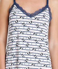 Camisola-Feminina-Estampada-de-Cachorrinhos-com-Renda-Alcas-Finas-Rose-9264335-Rose_3