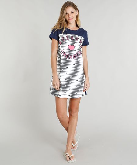 Camisola-Feminina-com-Estampa-Listrada-Manga-Curta-Azul-Marinho-9296550-Azul_Marinho_1 Camisola-Feminina-com-Estampa-Listrada-Manga-Curta-Azul-Marinho-9296550-Azul_Marinho_1