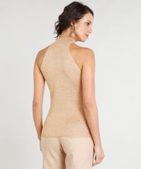 Regata-Feminina-em-Trico-com-Lurex-Gola-Alta-Dourada-9360175-Dourado_2