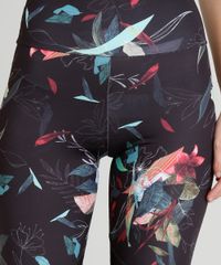 Calca-Legging-Feminina-Esportiva-Ace-Estampada-Floral-com-Recorte-em-Tule-Preta-9358769-Preto_4