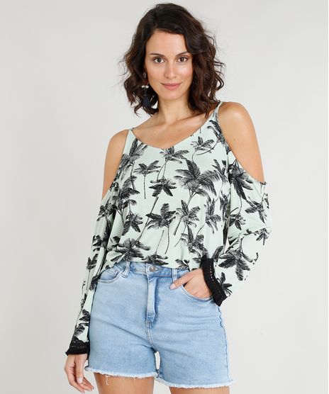 Blusa-Feminina-Open-Shoulder-Estampada-de-Coqueiros-Manga-Longa-Decote-Redondo-Verde-Claro-9355151-Verde_Claro_1