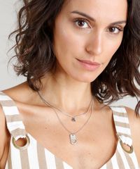 Kit-de-2-Colares-com-Pingente-de-Coracao-Prateado-9289569-Prateado_2 Kit-de-2-Colares-com-Pingente-de-Coracao-Prateado-9289569-Prateado_2