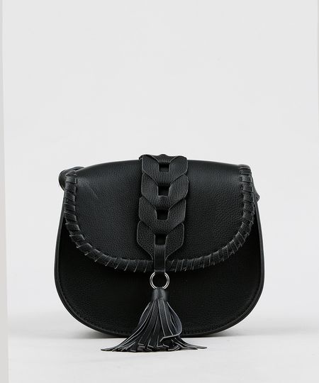 Bolsa-Feminina-Transversal-com-Tranca-e-Tassel-Preta-9294939-Preto_1