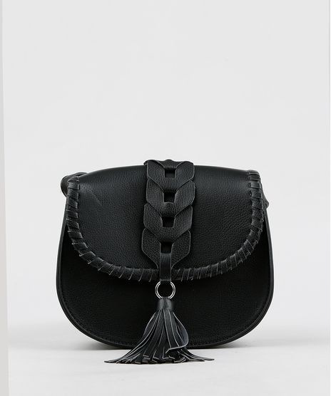 Bolsa-Feminina-Transversal-com-Tranca-e-Tassel-Preta-9294939-Preto_1