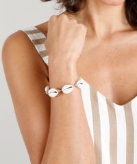Pulseira-Feminina-com-Buzios--Dourado-9377181-Dourado_2
