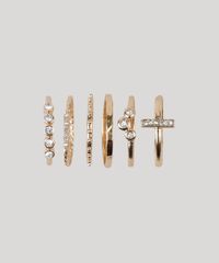 Kit-de-6-Aneis-Femininos-com-Strass-Dourado-9261942-Dourado_3