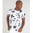 Camiseta-Masculina-Slim-Fit-Estampada-de-Folhas-Manga-Curta-Gola-Careca-Branca-9385616-Branco_1