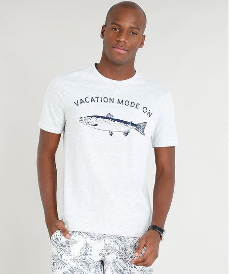 Camiseta-Masculina--Vacation--com-Bolso-Manga-Curta-Gola-Careca-Cinza-Mescla-Claro-9356240-Cinza_Mescla_Claro_1