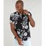 Camisa-Masculina-Relaxed-Estampada-Floral-Manga-Curta-Preta-9391761-Preto_1