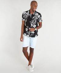 Camisa-Masculina-Relaxed-Estampada-Floral-Manga-Curta-Preta-9391761-Preto_3