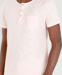 Camiseta-Masculina-com-Bolso-e-Botoes-Manga-Curta-Gola-Careca-Salmao-9356246-Salmao_4