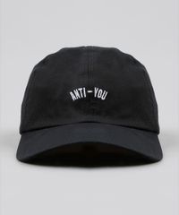 Bone-Masculino-Aba-Curva-com-Bordado--Anti-You--Preto-9394214-Preto_1
