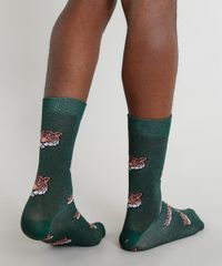Meia-Masculina-Cano-Alto-Divertida-Estampada-Tigres-Verde-9335887-Verde_2