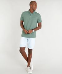 Polo-Masculina-com-Bolso-Decorativo-Manga-Curta-Verde-9209743-Verde_3