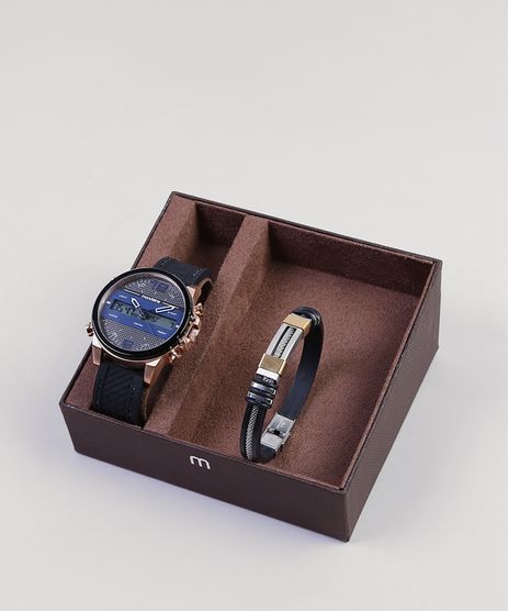 Kit-de-Relogio-Analogico-Mondaine-Masculino---Pulseira---53711GPMVII3K-Rose-9401081-Rose_1