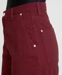 Calca-Pantacourt-em-Sarja-Feminina-Mindset-Vermelho-Escuro-9387825-Vermelho_Escuro_4 Calca-Pantacourt-em-Sarja-Feminina-Mindset-Vermelho-Escuro-9387825-Vermelho_Escuro_4