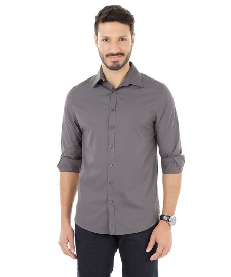 Camisa-Slim-Chumbo-8271876-Chumbo_1 Camisa-Slim-Chumbo-8271876-Chumbo_1