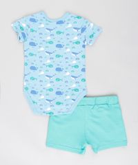 Conjunto-Infantil-de-Body-Baleias-Manga-Curta-Azul-Claro---Bermuda-em-Moletom-Verde-Claro-9201695-Verde_Claro_2