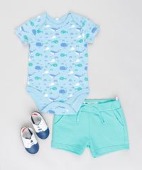 Conjunto-Infantil-de-Body-Baleias-Manga-Curta-Azul-Claro---Bermuda-em-Moletom-Verde-Claro-9201695-Verde_Claro_3