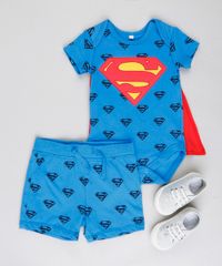 Short-Infantil-Super-Homem-Estampado--Azul-9188428-Azul_3