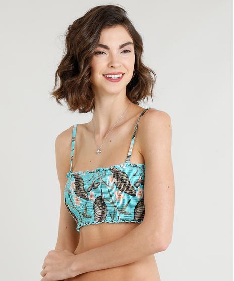 Biquini-Top-Sem-Bojo-Estampado-Floral-com-Protecao-UV50--Verde-Agua-9288843-Verde_Agua_1