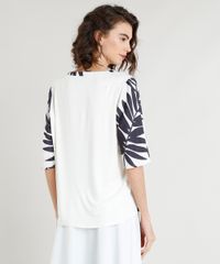 Blusa-Feminina-Ampla-com-Estampa-de-Folhagens-Manga-Curta-Decote-Redondo-Off-White-9367145-Off_White_2 Blusa-Feminina-Ampla-com-Estampa-de-Folhagens-Manga-Curta-Decote-Redondo-Off-White-9367145-Off_White_2
