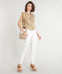 Calca-Clochard-Feminina-com-Linho-Cintura-Alta-Bege-Claro-9378848-Bege_Claro_3