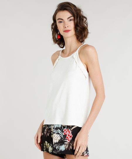 Regata-Feminina-com-Linho-Alcas-Finas-em-Corda-Decote-Redondo-Off-White-9350857-Off_White_1
