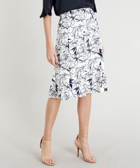 Saia-Feminina-Evase-Estampada-Floral-com-Recortes-Off-White-9378008-Off_White_1