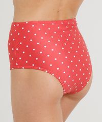 Biquini-Calcinha-Hot-Pant-Estampada-de-Poa-com-Protecao-UV50--Vermelho-9288964-Vermelho_2
