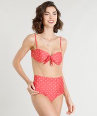 Biquini-Calcinha-Hot-Pant-Estampada-de-Poa-com-Protecao-UV50--Vermelho-9288964-Vermelho_3